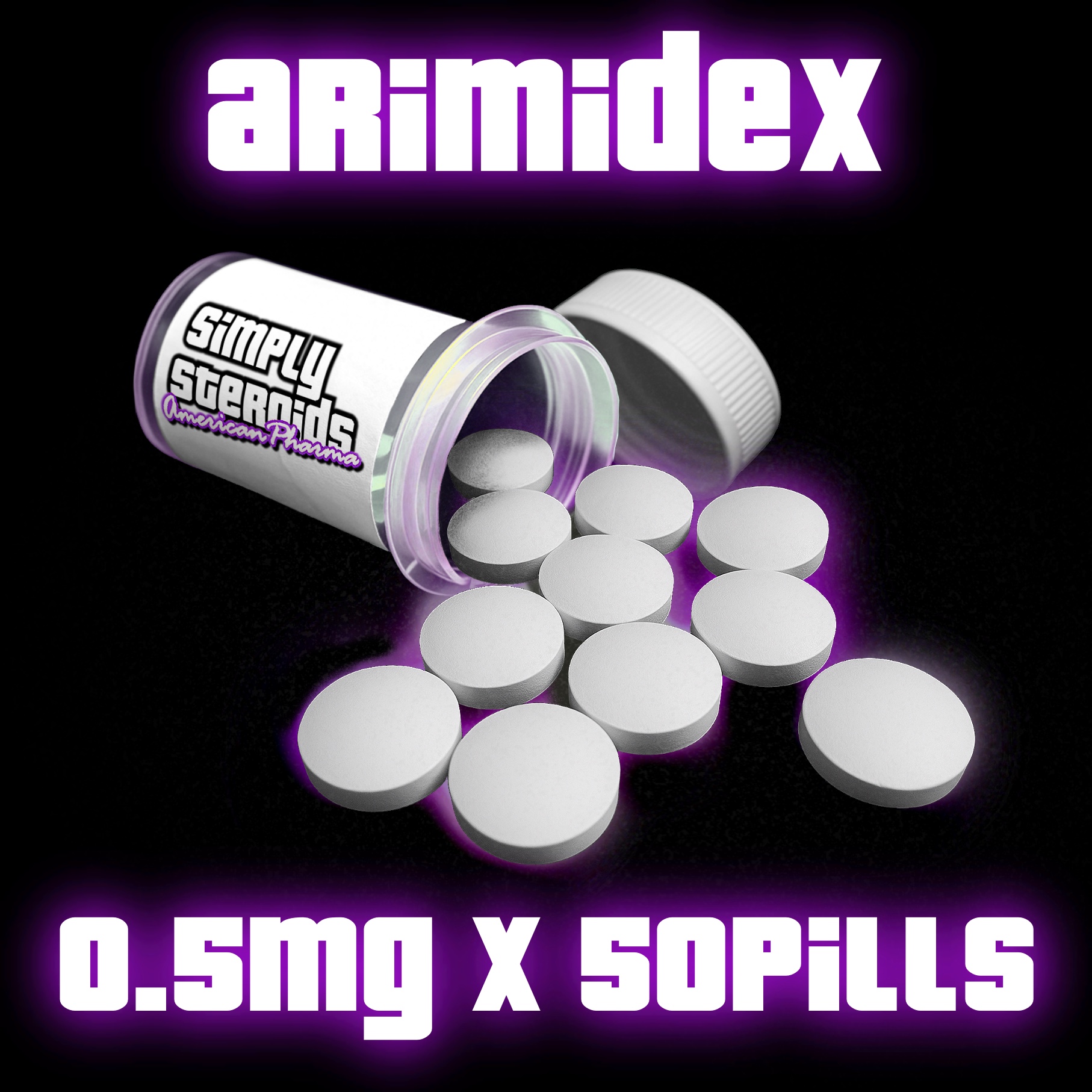 Arimidex 0.5mg x 50 Pills