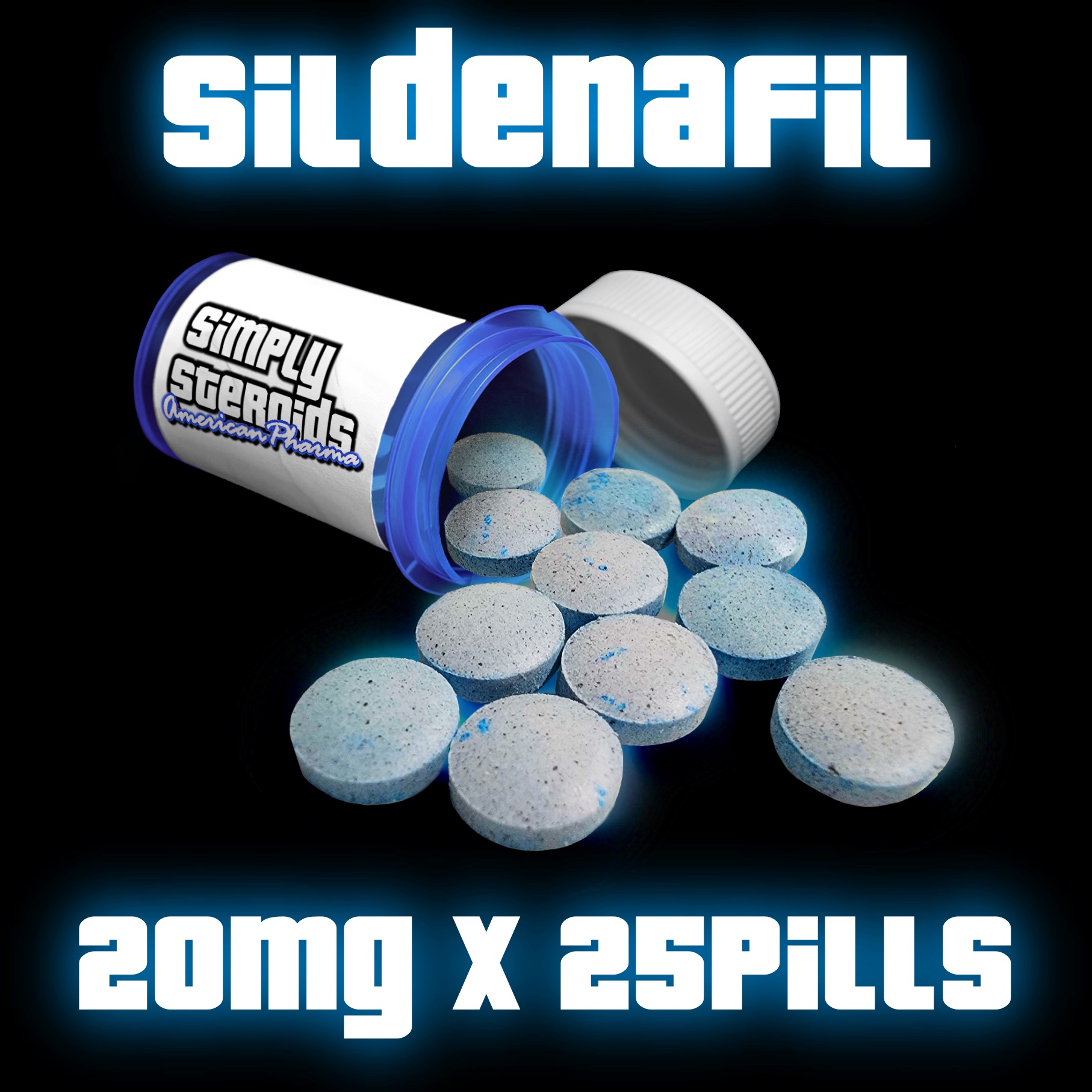 Sildenafil (Viagra) 20mg x 25 Pills