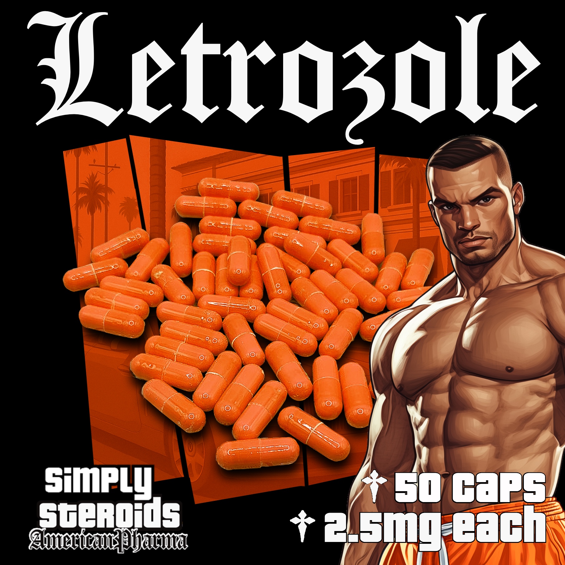 Letrozole 2.5mg x 50 Capsules